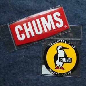 2枚セット CHUMS ステッカー CH62-1072 CH62-0156 新品 防水素材