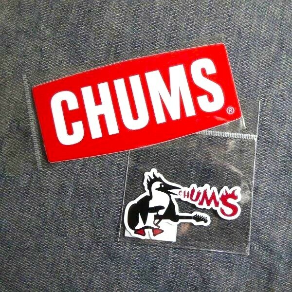 2枚セット CHUMS ステッカー CH62-1072 CH62-0047 新品 防水素材