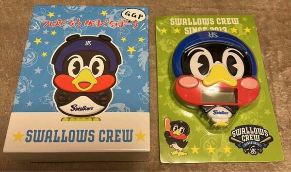 ★未使用★ヤクルトスワローズ つば 九郎、「がまぐちぽーち」＆「キッチンタイマー」、SWALLOWS CREW