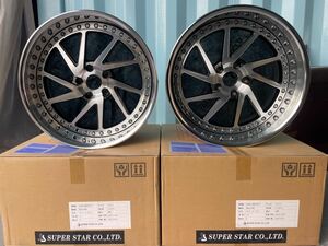 売り切り！新品展示品！レオンハルト バレストラ 19×10J＋1（HI disk）11J＋11(LOW disk)5/114.3 usdm stance スタンス Z33 Z34 深リム