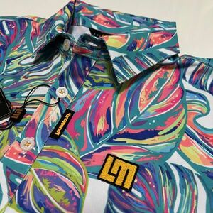 ≪新品・正規品≫ ★特価品★LOUDMOUTH　ラウドマウス メンズ 半袖ポロシャツ ＵＶ・吸汗速乾 Summer Aurora≪サイズM≫