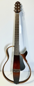 中古楽器 ヤマハ サイレントギター YAMAHA SLG200S、ケース付属、ほぼ動作未確認のためジャンク扱い