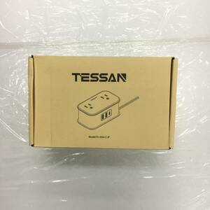 【1円オークション】TESSAN TS-1024-C-JP 延長コード タイプc TESSAN 1m 電源タップ usb付き コンセントタップ 4個AC差込口 TS01B000541