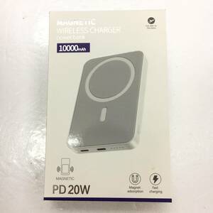 【1円オークション】 Uzantoo ma-gsafe モバイル バッテリー 10000mah 大容量 小型 Type-C入力ポート PSE認証 TS01B000626