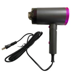 【1円オークション】ヘアドライヤー マイナスイオン 1400W 大風量 速乾 57℃恒温 冷熱風 グレー ARM0076