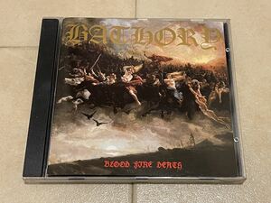 ■BATHORY-Blood Fire Death Under One Flag CDFLAG26 1988年 フランスオリジナル盤CD 正規品 廃盤 スラッシュ/ブラックメタル バソリー