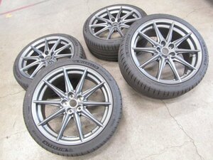 【個人宅配送不可】[75P EG1] 美品 ZD8 BRZ 18×7.5J+48 100-5H【21年製】ミシュラン パイロットスポーツ4 215/40R18 1台分 ※ZN8