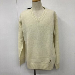 TOMMY HILFIGER L トミーヒルフィガー ニット、セーター 長袖 Vネック ウール Knit Sweater アイボリー / アイボリー / 10103633