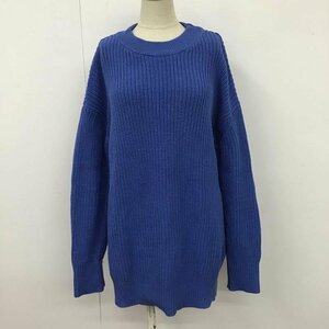 JEANASIS FREE ジーナシス ニット、セーター 長袖 JS064190CF Knit Sweater 青 / ブルー / 10105483