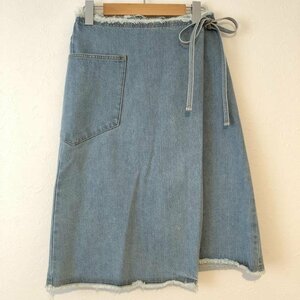 36 Quatre-Neuf 36 カトルナフ スカート ひざ丈スカート デニム巻きスカート カットオフ Skirt Medium Skirt 10016179