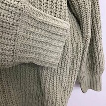 ViS FREE ビス ニット、セーター 長袖 タートルネック ハイネック Knit Sweater 薄緑 / ライトグリーン / 10106109_画像7