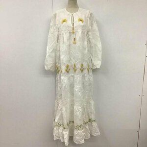 ZARA XS ザラ ワンピース ロングスカート 刺繍 ロング丈 One-Piece Long Skirt 白 / ホワイト / 10105777