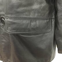 USED L 古着 コート コート一般 レザー Coat 黒 / ブラック / 10105977_画像7