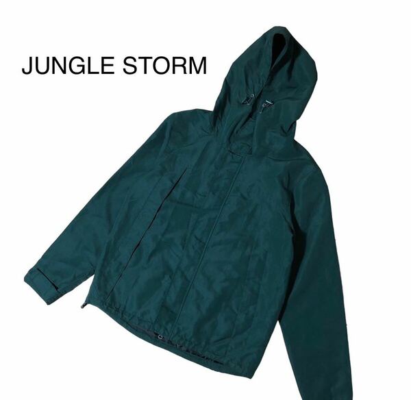 JUNGLE STORM マウンテンパーカー　ジャケット　グリーン　Lサイズ