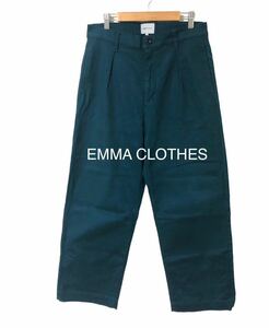 EMMA CLOTHES エマクローズ　ストレート　カラーデニム　緑青　M