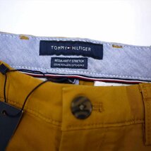 新品トミーヒルフィガー THFLEX ストレッチ チノパンツ(32/30)黄オレンジ系 ゴルフにも！刺繍フラッグロゴ TOMMY HILFIGER USAモデル/aa38_画像10