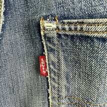 A935■70s Levis リーバイス 501 66前期 デニム　スモールe ボタン裏刻印6 パッチ　リペアあり　w30前後_画像6