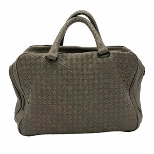 A619●BOTTEGA VENETA / ボッテガ ヴェネタ ●イントレチャート　トラベルバッグ ビジネスバッグ トートバッグ●グレー