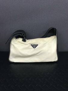 C751★PRADA プラダ テスートナイロン ワンハンドル ハンドバッグ ショルダー 肩掛け ミニバッグ レディース シミ有