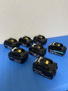 マキタ makita 純正Li-ion バッテリー BL1830 3.0Ah 18V 、BL1830B 3.0Ah 18V、BL1860B 6.0Ah 18V まとめて　7個　ジャンク