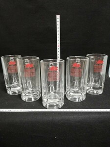 G2211.昭和レトロ　キリンビール ビールジョッキ　5客セット/100