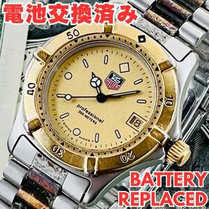  wristwatch men's battery replaced TAG Heuer TAG Heuer quartz 964.013R Professional 200m high class brand operation 36mm antique U740