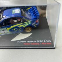 ディアゴスティーニ SUBARU スバル インプレッサ IMPREZA WRC 2003 ラリーカーコレクション 1/43 ミニカー パーツ未確認 現状品_画像3