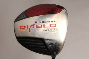 【美品】キャロウェイ ドライバー《1W/10》Callaway BIG BERTHA DIABLO DRAW《R》50W 純正カーボン ゴルフ ＃160※G828