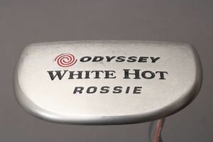 【美品】オデッセイ ホワイトホット パター ODYSSEY WHITE HOT ROSSIE《33インチ》純正スチール ヘッドカバー ゴルフ ＃120※G903