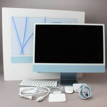 美品 Apple アップル iMac 24-inch MGPK3J/A 256GB SSD 8コアCPU 8GBユニファイドメモリ デスクトップ パソコン ＃160※233/ac.e/ak.k_画像1