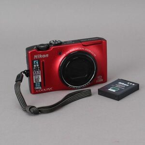 Nikon COOLPIX デジカメ S8100 ニコン クールピクス フラッシュレッド コンパクト デジタルカメラ ジャンク #60※335