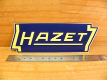 希少 HAZET ハゼット ステッカー (約150mm ｘ 53mm) *シール デカール エンブレム_画像1