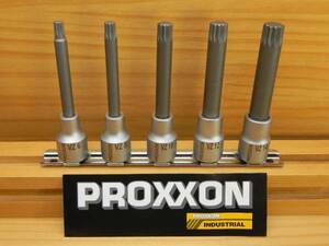 処分 プロクソン XZN トリプル スクエア 1/2(12.7)ロング スプライン ソケットレンチ 5点セット PROXXON