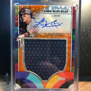 【ラーズ・ヌートバー/25枚限定 直筆サインカード】2023 Topps World Baseball Classic Lars Nootbaar Game-Used RelicAuto 侍ジャパン WBC