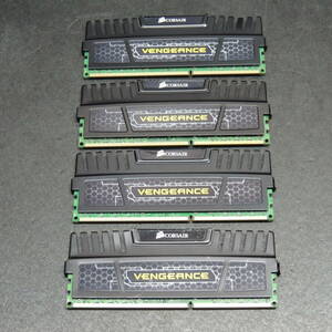 【4枚まとめ売り/検品済み】CORSAIR DDR3 メモリ 32GB(8GB×4) CMZ16GX3M2A1600C10 管理:二-05