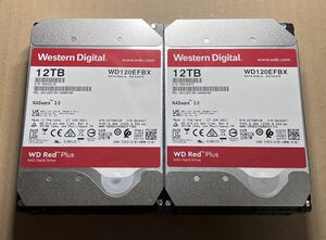 2個set WD Red Plus 12TB 3.5インチ HDD SATA ハードディスク NAS CMR HGST Ultrastar 7200RPM 2021年製 ヘリウム