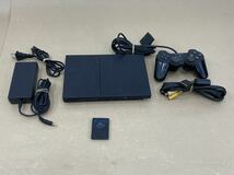 SONY ソニー PlayStation 2 ゲーム機本体 SCPH-75000 コントローラ SCPH-10010 アダプター 端子コード メモリーカード 8MB_画像1