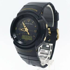 送料無料【動作品】★カシオ★CASIO★Gショックミニ★G-SHOCK mini★黒×金★GMN-50G★レディース/ボーイズ/腕時計/アナデジ/クォーツ