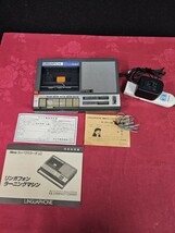 ジャンク品　LINGUAPHONE　AIWA LCR-880 ラーニングマシン カセットレコーダー 　リンガフォンラーニングマシン　ekt1-127taj_画像1
