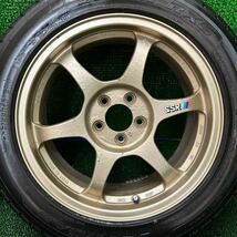 SSR スピードスター　タイプC 軽量6本スポークホイール　ゴールド　100/5H 16×7J +43 レガシィ等！　早い者勝ち。_画像4