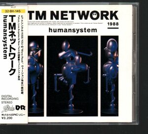 ■TM NETWORK(小室哲哉/宇都宮隆/木根尚登)■「humansystem」■♪BE TOGETHER♪■初期盤■品番:32・8H-145■1987/11/11発売■廃盤■帯付■