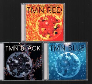■TM NETWORK(TMN)■解散時のベスト・アルバム3作品セット■TMN RED / TMN BLACK / TMN BLUE■ダンス集/シングル集/バラード集■廃盤■