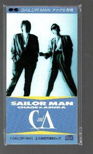 ■CHAGE and ASKA(チャゲ＆飛鳥)■8cm CD シングル■「SAILOR MAN」■c/w わき役でほほえんで■品番:S10A0071■1988/5/21発売■新品同様■