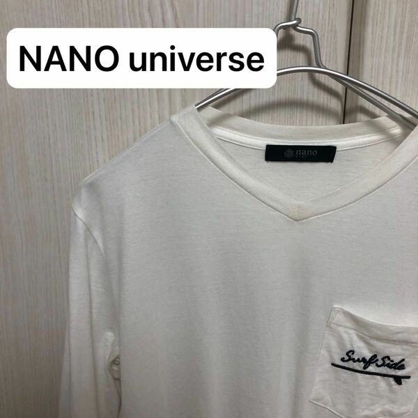 NANO universe ナノユニバース Tシャツ ロンT 長袖　Sサイズ