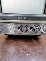 昭和レトロ/ソニー/SONY/トリニトロン/カラーテレビ/ブラウン管/テレビ/KV-1030/家電/10インチ/TRINITRON/79年製/ジャンク/通電しました_画像2