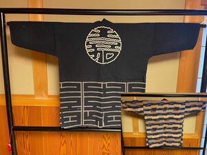 法被 印半纏 木綿 野良着 アンティーク インディゴ ジャパンヴィンテージ Japanese Vintage Antique 着物 帯 リメイク はっぴ レトロ 