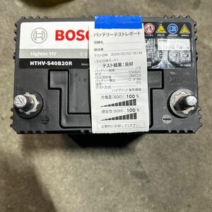 バッテリー BOSCH ボッシュ ハイブリッド車 補機 バッテリー　HTHV-S40B20R 中古　自動車バッテリー アクア　プリウス等　S34互換