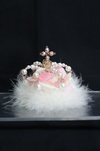SD/童話館MotherGoose様製バラと王冠の髪飾り I-24-01-28-1109-TO-ZI