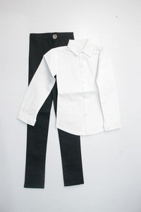 SD13GIRL/OF: рубашка & брюки комплект U-24-01-31-058-NY-ZU