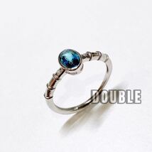 高品質 0.4ct ロンドンブルートパーズ リング_画像1